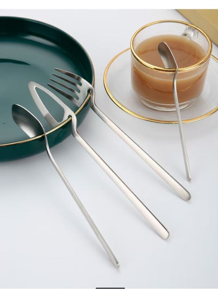 16-Piece Flatware Set Satin Finish For 4 Knives / Forks Spoons Included Dishwasher Safe - Image 5